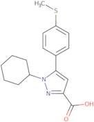 1-Cyclohexyl-5-(4-methylsulfanyl-phenyl)-1H-pyrazole-3-carboxylic acid