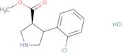 Trans (+/-) 4-(2-Chlorophenyl)Pyrrolidine-3-Methylcarboxylate Hydrochloride