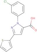 1-(3-Chlorophenyl)-3-(thiophen-2-yl)-1H-pyrazole-5-carboxylic acid