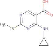 4-(Cyclopropylamino)-2-(methylthio)Pyrimidine-5-carboxylic acid