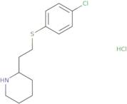 2-{2-[(4-chlorophenyl)sulfanyl]ethyl}piperidine hydrochloride