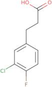 3-(3-chloro-4-fluorophenyl)propanoic acid