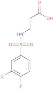 n-[(3-chloro-4-fluorophenyl)sulfonyl]-β-alanine