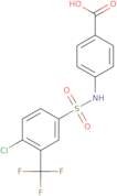 4-({[4-chloro-3-(trifluoromethyl)phenyl]sulfonyl}amino)benzoic acid