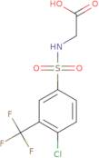 2-({[4-chloro-3-(trifluoromethyl)phenyl]sulfonyl}amino)acetic acid