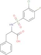 n-[(3-chloro-4-fluorophenyl)sulfonyl]phenylalanine