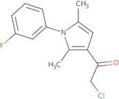 2-chloro-1-[1-(3-fluorophenyl)-2,5-dimethyl-1h-pyrrol-3-yl]-1-ethanone