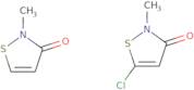 5-Chloro-2-methyl-3(2H)-isothiazolone with 2-methyl-3(2H)-isothiazolone