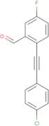 2-((4-chlorophenyl)ethynyl)-5-fluorobenzaldehyde