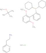 Chloro(2-dicyclohexylphosphino-2',6'-dimethoxy-1,1'-biphenyl)[2-(2-aminoethylphenyl)]palladium(II)