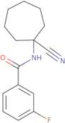 N-(1-Cyanocycloheptyl)-3-fluorobenzamide