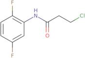 3-Chloro-N-(2,5-difluorophenyl)propanamide