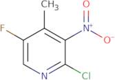 2-Chloro-5-fluoro-4-methyl-3-nitropyridine