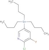 3-Chloro-2-fluoro-5-(tributylstannyl)pyridine