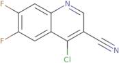 4-Chloro-6,7-difluoro quinoline-3-carbonitrile