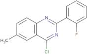 4-Chloro-2-(2-fluorophenyl)-6-methylquinazoline