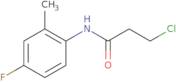 3-Chloro-N-(4-fluoro-2-methylphenyl)propanamide