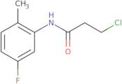 3-Chloro-N-(5-fluoro-2-methylphenyl)propanamide