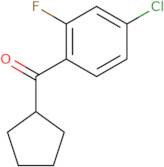 (4-Chloro-2-fluorophenyl)(cyclopentyl)methanone