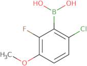 (6-chloro-2-fluoro-3-methoxy-phenyl)boronic acid