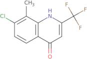 7-Chloro-8-methyl-2-(trifluoromethyl)quinolin-4-ol