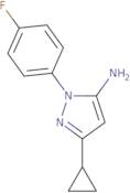 3-Cyclopropyl-1-(4-fluorophenyl)-1H-pyrazol-5-amine