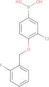 {3-Chloro-4-[(2-fluorobenzyl)oxy]phenyl}boronic acid