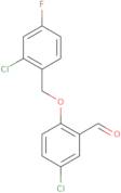 5-Chloro-2-[(2-chloro-4-fluorobenzyl)oxy]benzaldehyde