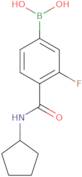 [4-(Cyclopentylcarbamoyl)-3-fluorophenyl]boronic acid