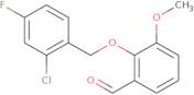 2-[(2-Chloro-4-Fluorobenzyl)Oxy]-3-Methoxybenzaldehyde