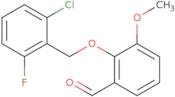 2-[(2-Chloro-6-fluorobenzyl)oxy]-3-methoxybenzaldehyde