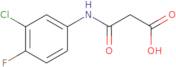 3-[(3-Chloro-4-fluorophenyl)amino]-3-oxopropanoic acid