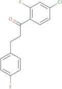 1-(4-Chloro-2-fluorophenyl)-3-(4-fluorophenyl)-1-propanone