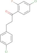 1-(4-Chloro-2-fluorophenyl)-3-(4-chlorophenyl)-1-propanone