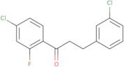 1-(4-Chloro-2-fluorophenyl)-3-(3-chlorophenyl)-1-propanone