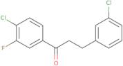 1-(4-Chloro-3-fluorophenyl)-3-(3-chlorophenyl)-1-propanone