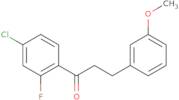 1-(4-Chloro-2-fluorophenyl)-3-(3-methoxyphenyl)-1-propanone