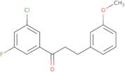 1-(3-Chloro-5-fluorophenyl)-3-(3-methoxyphenyl)-1-propanone