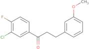 1-(3-Chloro-4-fluorophenyl)-3-(3-methoxyphenyl)-1-propanone