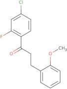 1-(4-Chloro-2-fluorophenyl)-3-(2-methoxyphenyl)-1-propanone