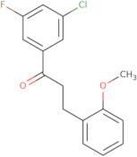 1-(3-Chloro-5-fluorophenyl)-3-(2-methoxyphenyl)-1-propanone