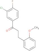 1-(3-Chloro-4-fluorophenyl)-3-(2-methoxyphenyl)-1-propanone