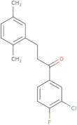1-(3-Chloro-4-fluorophenyl)-3-(2,5-dimethylphenyl)-1-propanone