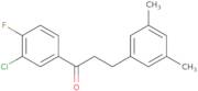 1-(3-Chloro-4-fluorophenyl)-3-(3,5-dimethylphenyl)-1-propanone