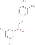 1-(3-Chloro-5-fluorophenyl)-3-(3,4-dimethylphenyl)-1-propanone