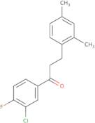 1-(3-Chloro-4-fluorophenyl)-3-(2,4-dimethylphenyl)-1-propanone