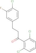 3-(4-Chloro-3-fluorophenyl)-1-(2,6-dichlorophenyl)-1-propanone