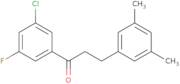 1-(3-Chloro-5-fluorophenyl)-3-(3,5-dimethylphenyl)-1-propanone