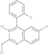 6-Chloro-2-(chloromethyl)-4-(2-fluorophenyl)quinazoline 3-Oxide