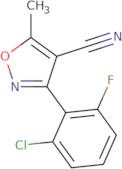 3-(2-Chloro-6-Fluorophenyl)-5-Methyl-1,2-Oxazole-4-Carbonitrile